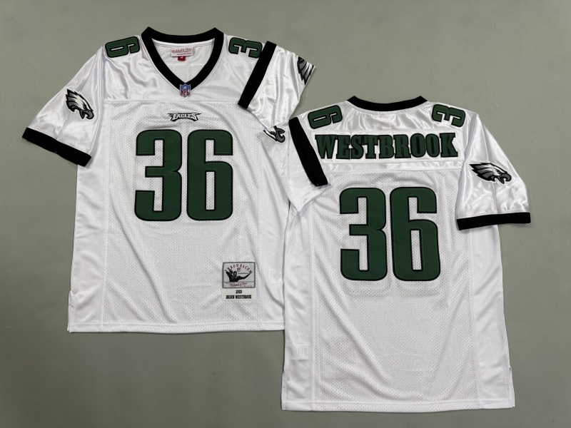 Men 2025 Philadelphia Eagles #36 Westbrook white Throwback Limited NFL Jersey style 001->philadelphia eagles->NFL Jersey